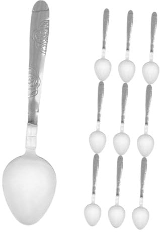 ifundom 10 Piezas de Accesorios de Cuchara Doblada Material de Hierro Juguetes de Trucos Accesorios de Trucos de Escenario para Todas Las Edades