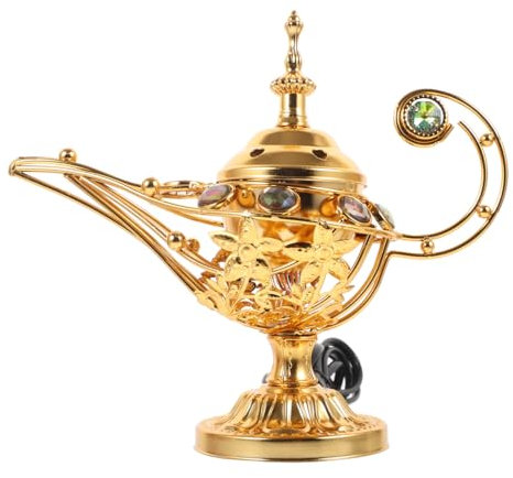 Cabilock Elektrischer Weihrauchbrenner Wiederverwendbarer Weihrauchbrenner Dekorativer Retro-räuchergefäß Aromabrenner Tragbarer Heimdekoration Eisen