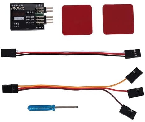 Cpolebev P1-Gyro 3-Achsen Flight Controller Stabilisator System Gyro Für Fixed Flying Wing Black