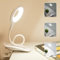 Songlypian 40CM Lampe de Bureau à Pince 20LED, 3 Niveaux de Luminosité, 360° Flexible Dimmable Lampe De Lecture Noir avec Rechargeable USB, pour Maison, Bureau, Nuit, Voyage, Chambre à Coucher