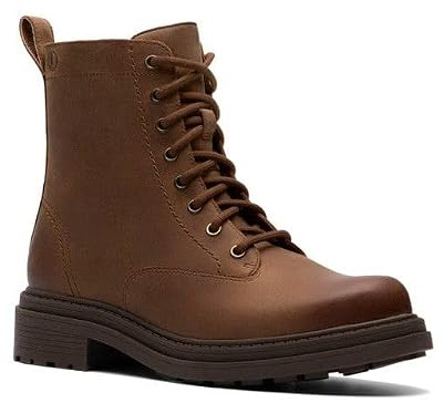 Clarks Orinoco 3 Style Tan Leather Womens Lace Up Boots 8289-85E