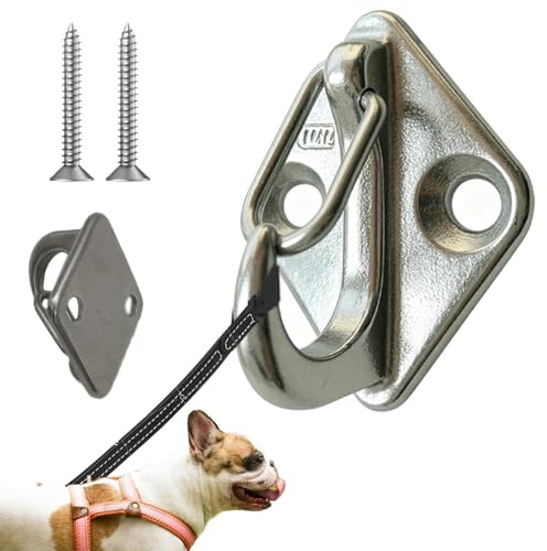 Wandhaken zur Befestigung von Hunden, robuster Leinenhalter für drinnen und draußen, Anti-Ausbruch, Edelstahl, rostfrei, einfach zu installieren, Haltegurt für Zuhause, Hof, Geschäft, Haustierpflege