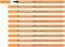 STABILO - Fineliner - point 88-10er Pack - Neonfarbe, leuchtfarbenorange