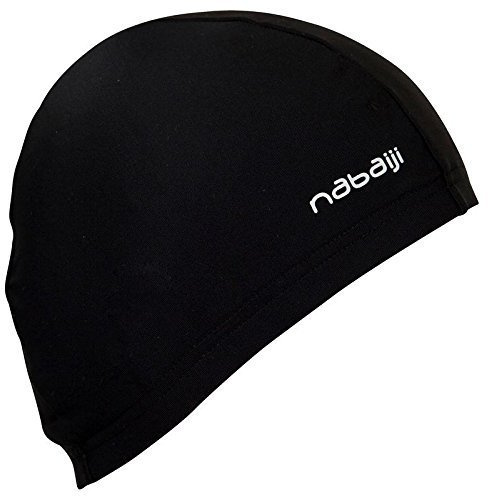 ajim [309] Nabaiji Mesh Swim Cap für Recreational Schwimmen (schwarz, Erwachsene)