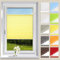 OUBO Plissee ohne Bohren Klemmfix Aluminium-Schienen, Gelb 90x120cm (BXH), Jalousie Easyfix Faltrollo mit Klemmträger Sonnenschutz und Sichtschutz lichtdurchlässig Rollo für Fenster & Tür