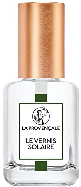La Provençale Maquillage - Le Vernis Solaire - Base & Fixateur Vernis à Ongles Longue Tenue - Enrichi en Huile d'Olive Bio AOP Provence
