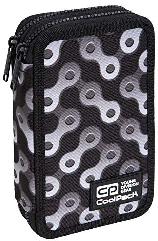 Goldkids COOLPACK 2-fache Federtasche Federmappe Federmäppchen für Stifte und Pinsel 35-teilig gefüllte Schüleretui 21 x 13 x 5 cm 2-stöckig Stiftetasche Schlamper-Etui Schul-Etui