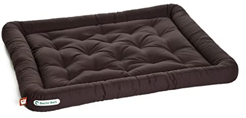 Doctor Bark Hundekissen - orthopädisches Hundebett, 95°C waschbar, hygienisch, robust & bequem (XL - 100x85 cm, Braun)