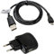 Set de Charge pour Kodak Pixpro FZ152, Adaptateur Secteur, USB Câble, 2100mA