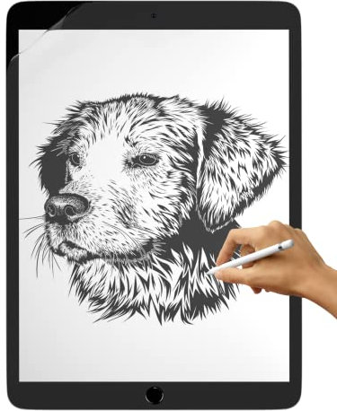 MyGadget Paper Feel Display Schutzfolie für Apple iPad Air 10, 2 Zoll 2019 | 2020 | 2021 - Bildschirm Schutz in Matt für Schreiben Zeichnen Skizzieren