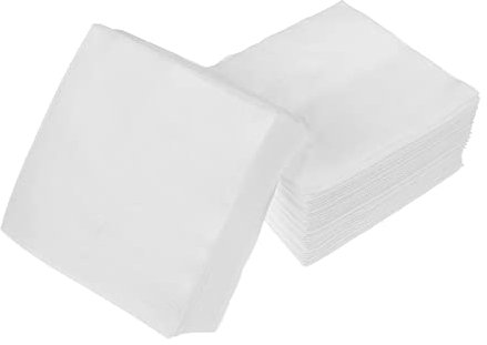 EXCEART 200pcs Disposable Non-Woven Fabric Makeup Removal Wipes, Hypoallergenic Facial Cleansing Pads for Sensitive Skin, Travel-Friendly Square Design