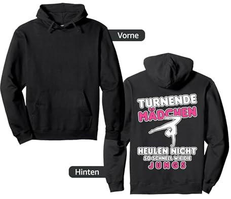 Turnende Mädchen Heulen Nicht, Kunstturnen Akrobatik Turnen Pullover Hoodie