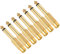 KUOQIY 7 Pièces 6.35mm (1/4 Pouce) Mâle Mono TS à RCA Femelle Interconnexion Audio Adaptateur, RCA Femelle à 6.35mm Mâle Mono Adaptateur, Plaqué Or