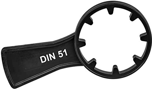 LABROTEC® Clé pour bidon DIN 51 - Petite clé manuelle pour bidon de 5 à 12 litres - Ouverture simple et pratique du couvercle à visser