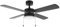 Cecotec Ventilador de Techo con Luz EnergySilence Aero 450 FullBlack de 50 W y 42” con luz, 3 Velocidades, 4 Aspas Reversibles y Modo winter-summer
