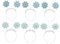MAGICLULU Requisiten 18 Stk Schneeflocken-stirnband Make-up-stirnband Weihnachts-haarschmuck Weihnachtsschneeflocken-stirnbänder Zubehör Haarband Tuch Fräulein Prinzessin Partybedarf