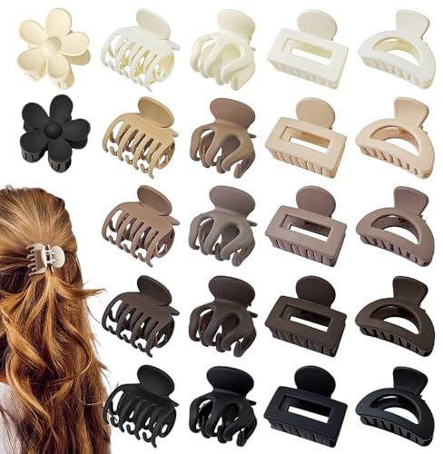 22 Pinzas Pequeñas Para El Pelo - Duraderas, Antideslizantes, Fuerte Sujeción Para Mujeres y Niñas - Mini Accesorios Bonitos Para Cabello Fino