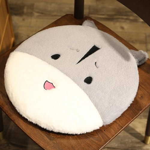 Uixxducc Sitzkissen Kinder, 40x40cm Runde Stuhlkissen Schule, Memory Schaum Sitzkissen Cartoon Tier Bodenkissen Kinder Sitzkissen, Tatami-Sitzkissen für Büro Auto Hause Schule (Hamster,40cm)