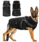 Woiil Hundejacke Hundemantel für Grosse Hunde Warmer Hundepullover Winter Hundejacke Weste Winddicht Hunde Mantel Hoodie Winter Hunde Außenjacke für Spazierengehen Schwarz XL
