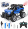 Euakee Coche Teledirigido Niños, 2.4 GHz Coche Radiocontrol 1:18 Coche RC con Luz LED y Sprays, Monster Truck Coches para Niños, Juguetes & Regalos para Niños 6 7 8 9 Años