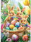 MXJSUA Diamond Painting Set, Osterhase 5D Diamant Painting Bilder 30x40 cm mit Diamond Painting Zubehör für Erwachsene, Crystal Art Wand Deko