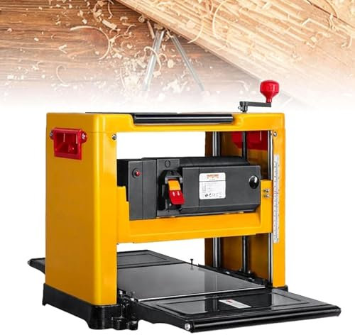 Pialla Elettrica Lavorazione Legno 13 Pollici, Pialla Banco 2000 W Con Giuntatrice Banco 8000 Giri/Min, Pialla A Spessore Multifunzionale Da 6-160 Mm Di Altezza E 1-3 Mm Di Spessore