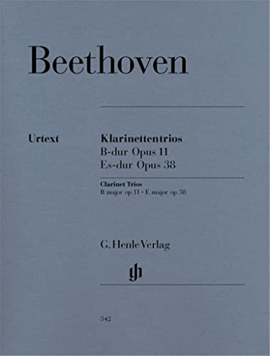 Trio B-Dur op. 11 (Gassenhauer) und Es-Dur op.38. Klarinette (oder Violine), Violoncello, Klavier: Besetzung: Klaviertrios (G. Henle Urtext-Ausgabe)