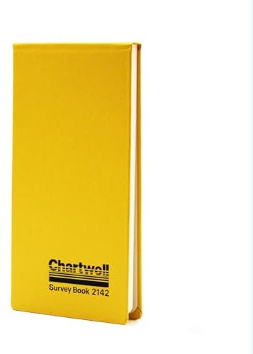 Chartwell Ref. 2142 - Libreta de registro de dimensiones (impermeable, 80 hojas, 106 x 205 mm)