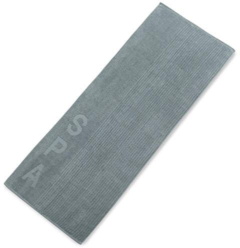 aqua-textil Bahamas Saunatuch 80 x 200 cm grau Baumwolle Sauna Handtuch Frotteehandtuch Duschhandtuch