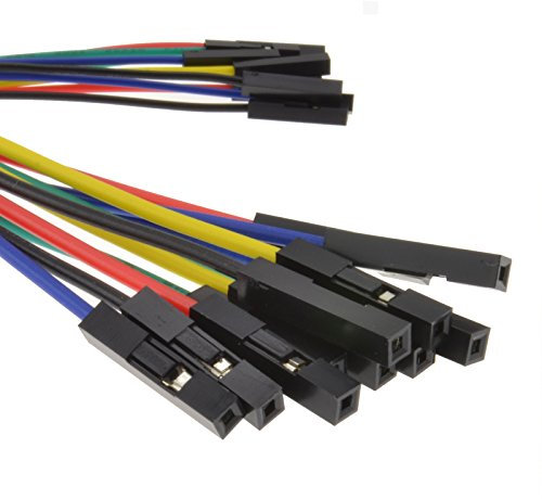 kenable Jumper Cables Female to Female Colour Coded 15cm [10 Pack]