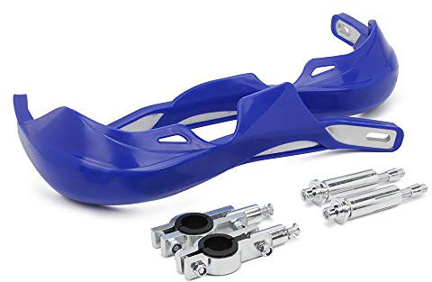 Protege Main Moto,Protege Main Guidon de Moto 22MM à 28MM pour sur Ron ATV Pit Bike Off-Road Motocross Enduro MX-Bleu