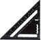 TOPINCN Dreieck Lineal 7 Zoll Metrisch/Imperial System Aluminiumlegierung Schwarz Oxidation Überdachung Dreieck Winkel Winkelmesser Layout Guide Maß Lineal Werkzeug
