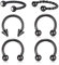Crdifu 6stk Hufeisen Nasenpiercing Nasenring Set Edelstahl 1,2mm Lippe Nase Tragus Ohr Piercing Schmuck