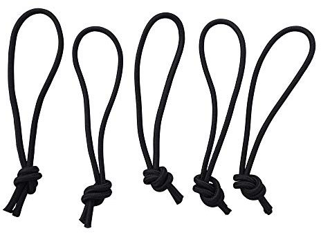 Ho Stevie! Leash String Loop Cord für Surfboard, Longboard und SUP (schwarz) 5er Pack