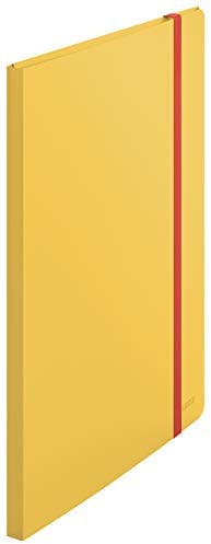 Leitz A4 Sichtbuch, 20 Klarsichthüllen für 40 Blatt, Warmes Gelb, Cosy-Serie, 46700019