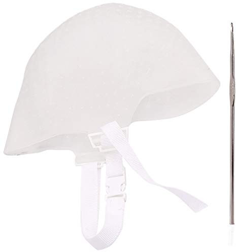 2 Sets Silicone Highlighter Cap Disposable Hair Cap Shampoo Bowl Hair Dyeing Cap Hair Dye Cap with Holes Dyeing Color Tool Hair Highlighting Kit Salon Hair Cap Iron Hair Removal