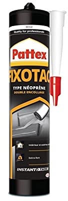 Colle mastic de fixation néoprène Fixotac de PATTEX - Conditionnement: 3 cartouches de 390g