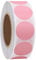Hylabelest Farbkodierungs-Etiketten, 25 mm, rund, Naturpapier, Rosa, Aufkleber, Klebeetiketten, 1.000 Stück pro Rolle (Rosa)