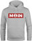 Neverless® Hoodie Herren Moin norddeutsch Morgen Anker Kapuzen-Pullover Print Männer Fashion Streetstyle grau 4XL