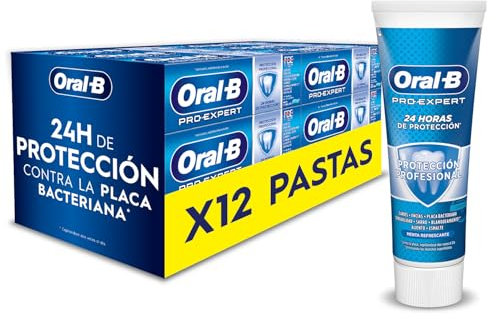 Oral-B Pro-Expert Protección Profesional Pasta De Dientes, Pack Ahorro 12x75 ml, Dentífrico Que Protege Contra La Placa