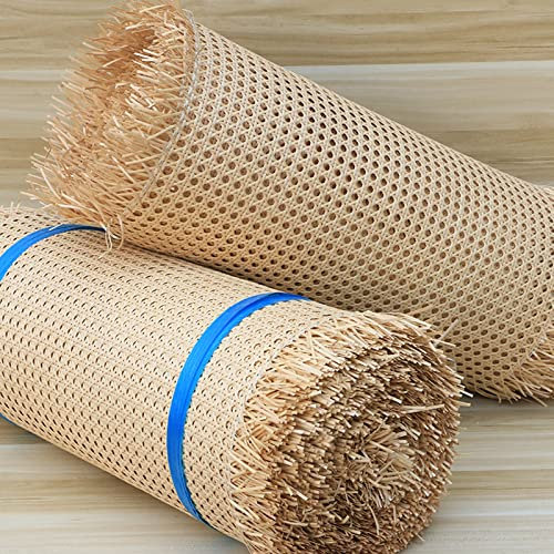 RIBLOR 80cm de Large, Naturel Rouleau Cannage pour Meuble, Rotin pour Cannage pour Chaise, Rouleau de Sangle Cannage, Toile Tissu en Rotin pré-tissée à Ouverte pour Armoire Plafond(70x200cm)