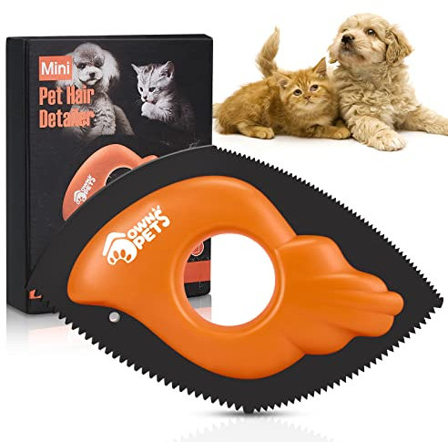Ownpets Pet Hair Remover Brush Reuseable Professional Dog Hair Remover for Carpet, Furniture Easy to Hold Cat Hair Removal Detaile for Sofa, Bedding, Clothes