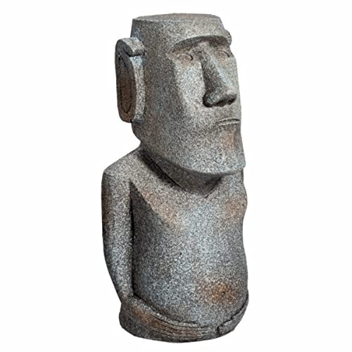 Isideco Moai Statue 17cm Grau Polyresin 17x8x6cm