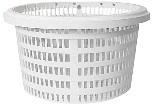 Panier Skimmer Piscine, Panier De Remplacement Pour Skimmer De Piscine 19 Cm, Panier Rond Pour Skimmer De Piscine Pour Filtre Les Feuilles, L'herbe, Les Cheveux, L'écume, Etc. (19*14.5*11CM)