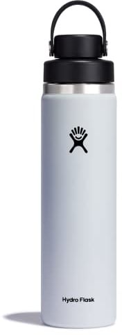 Hydro Flask 24oz Wide Flex Chug Cap White