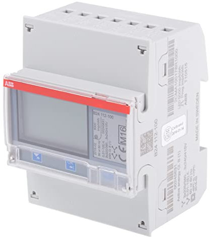 ABB B24 Energiemessgerät LCD, 7-stellig / 3-phasig 1 Ausg. 1 Eing., Impulsausgang