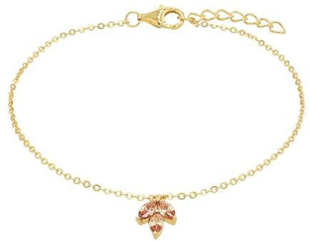 Amor Armband 925 Sterling Silber Damen Armschmuck, mit Zirkonia synth., 17+2 cm, Gold, Kommt in Schmuck Geschenk Box, 2037006
