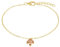 Amor Armband 925 Sterling Silber Damen Armschmuck, mit Zirkonia synth., 17+2 cm, Gold, Kommt in Schmuck Geschenk Box, 2037006