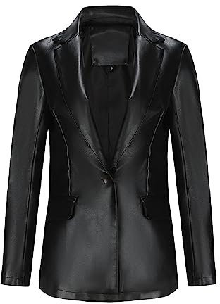 MGSFGlk Kunstlederjacke Damen Steppjacke Weiche Kunstlederjacke Warm Lederimitat Jacke Langarm Herbstjacke Frühling Motorrad Jacke Mode Jacke Lederjacke Lassig Daunenjacke Cool Leder Jacken