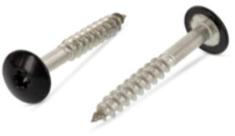 Trespo Lot de 20 vis à bois 4,8 x 25 en acier inoxydable A2 / V2A – Vis à tête bombée avec six pans creux – Antirouille – Revêtement par pulvérisation RAL 9005 noir profond